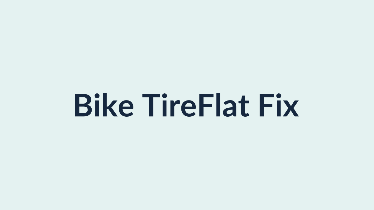 Using tire levers to remove a bike tire and fix a puncture