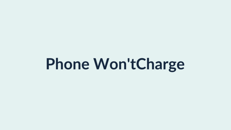 Checking a phone charging cable, adapter, and port after it won't charge