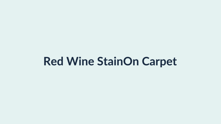 Blotting a red wine stain on carpet with a clean cloth
