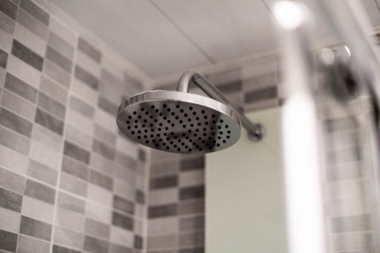 Close-up of a showerhead