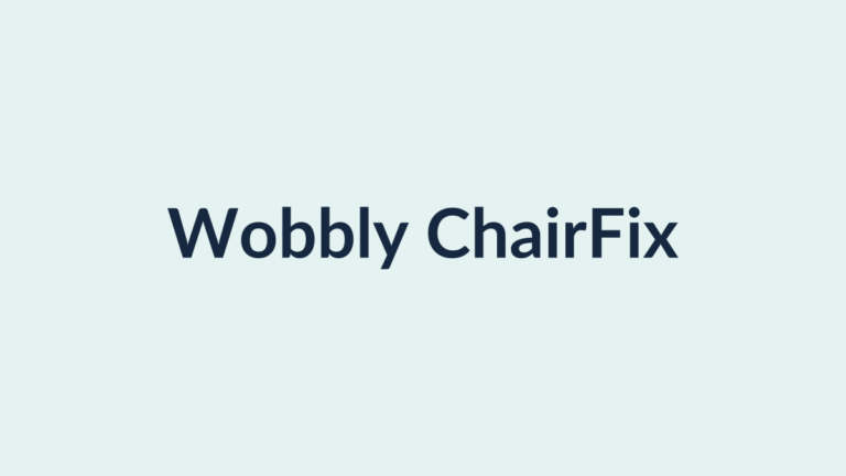 Gluing and clamping a loose wobbly chair joint