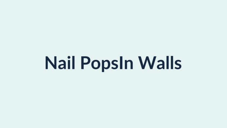 Driving a drywall screw to fix a nail pop in a wall